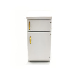 1:12 Scale Vintage Dollhouse Fridge Double Doors Wood Construction