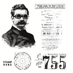 1pc Gentleman Clear Stamps For DIY Scrapbooking Decor Greeting Card