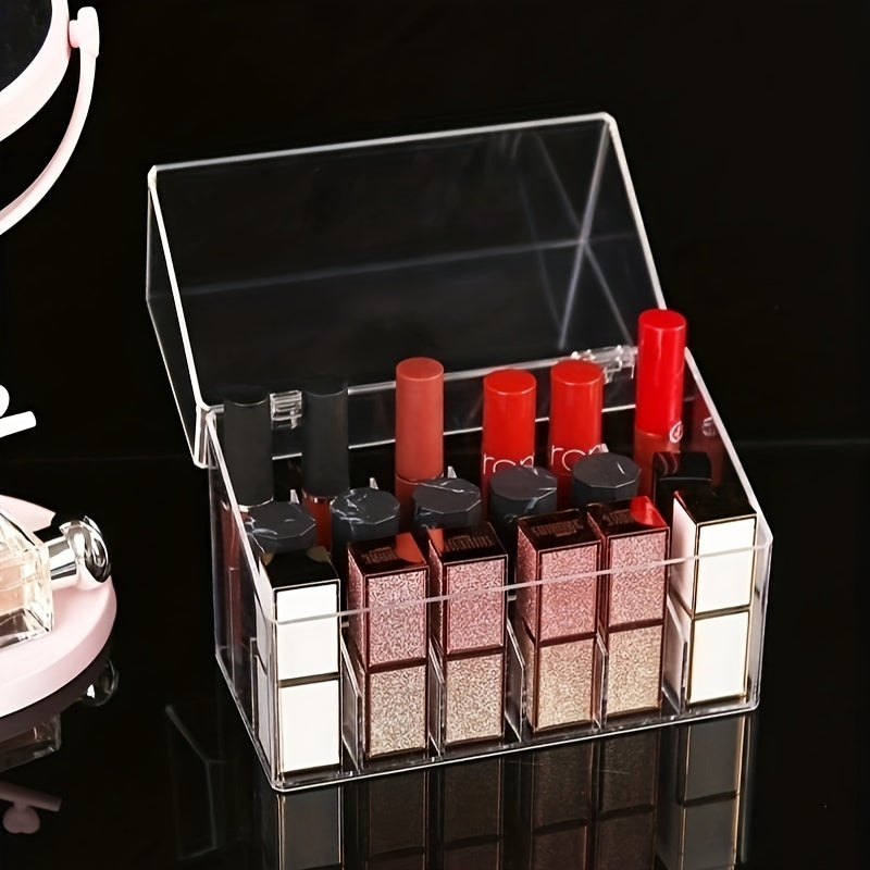 Clear Acrylic Lipstick Holder Organizer Display Stand 9 Grid