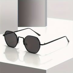 Steampunk Metal Sunglasses Round Frame UV Protection