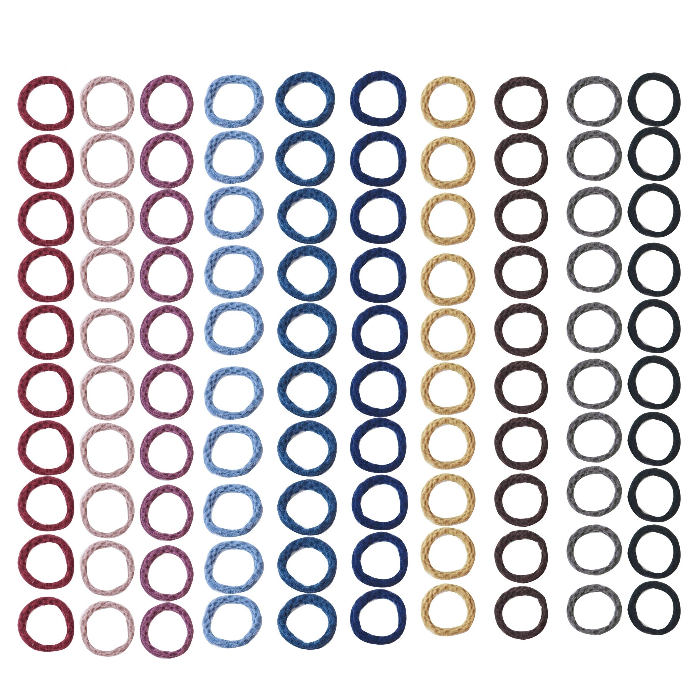 100pcs Rubber Bands High Elasticity Hair Tie And Durable Hair Rope