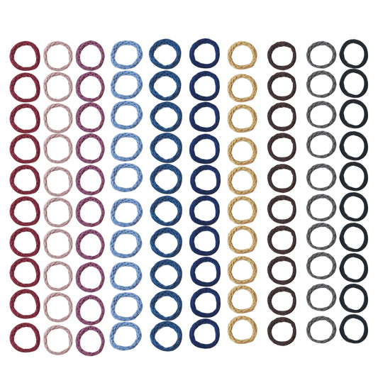 100pcs Rubber Bands High Elasticity Hair Tie And Durable Hair Rope