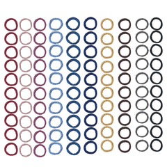 100pcs Rubber Bands High Elasticity Hair Tie And Durable Hair Rope
