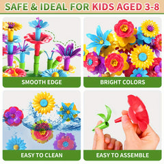DIY Flower Arrangement Puzzle Toy Set with Storage Box