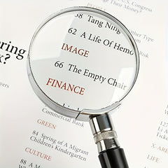 10X Magnification Handheld Magnifier Magnifying Glass Handle Low Vision Aid