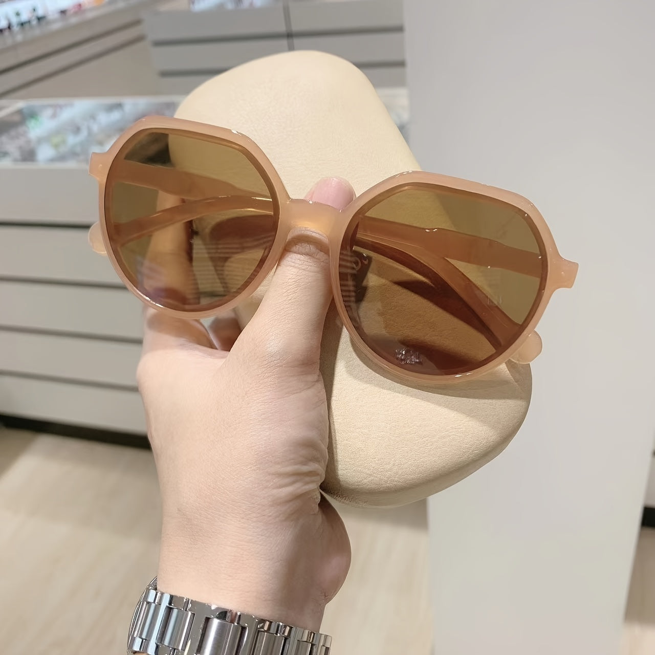 Vintage Round Thin Sunglasses Women Outdoor Shades Eyewear