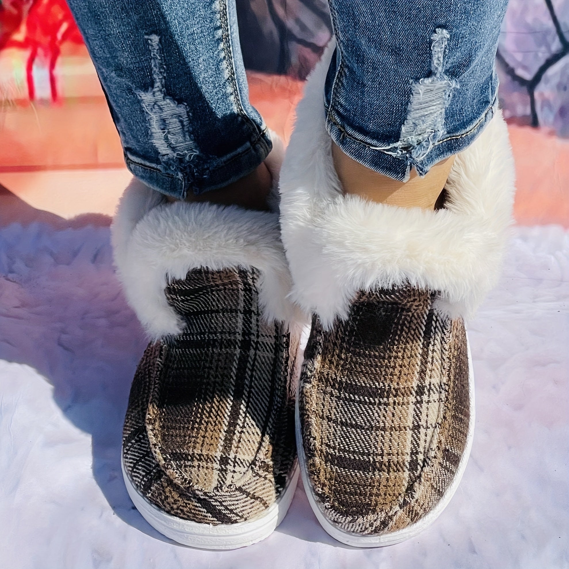 Gradient Coffee Winter Boots for Women