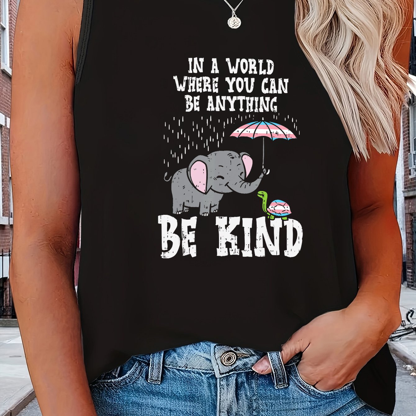  LGBT Casual Tank Top Women's Plus Graphic Print Funny Tank Top