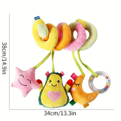 Baby Plush Fruit Series Bed Wrap Car Pendant Hanging Toys