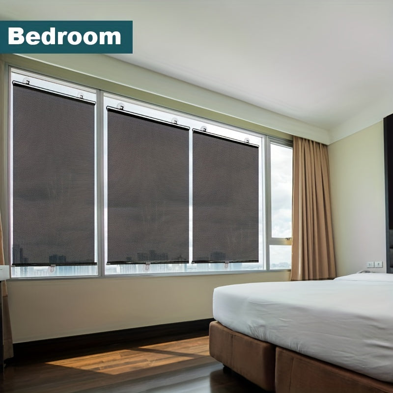 Universal Roller Blinds Suction Cup Sunshade Blackout Curtain