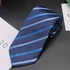 Men's Striped Jacquard Polyester Silk Tie