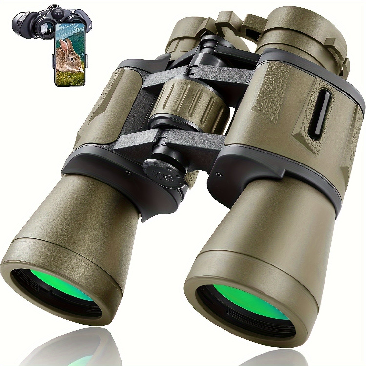 Compact Waterproof Binoculars 12X Long Range BAK4 Prism FMC Hiking Gear