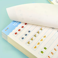 Kids' Math Workbook 40 Sheets for Number Recognition, Addition & Subtraction