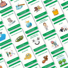 15pcs English Idioms & Proverbs Flashcards Set Ages 3 Educational Tools