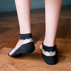 5 Pairs Contrast Mesh Low Cut Ankle Socks Women's Stockings