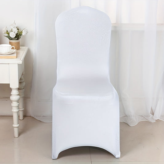 Milk Silk Dining Chair Covers for Banquets and Home Decor