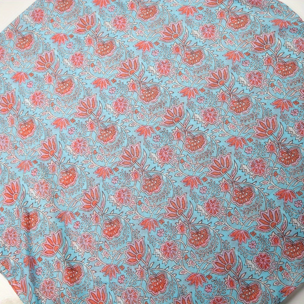 Boho Geometric Printed Scarf Tassel Shawl Vintage Head Wrap Women