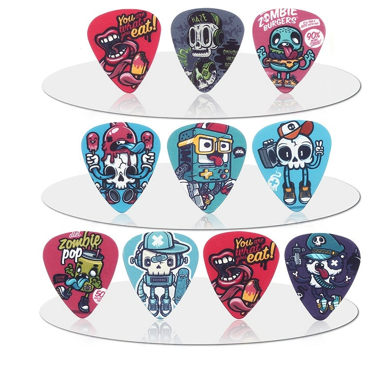 10pcs Mixed Guitar Picks for Electric & Ukulele Players