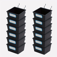 Stackable Pegboard Bins with Hooks - Organize Your Tools and Accessories