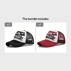 3D Embroidery Alphabet Baseball Cap Mesh Hat
