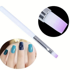 Gel Polish Nail Art Brush Flat Head Drawing Pen Manicure DIY Salon