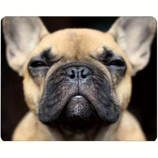 Bulldog Gaming Mouse Pad French Bulldog Face Mouse Pad 9.5 X 7.9 Inch