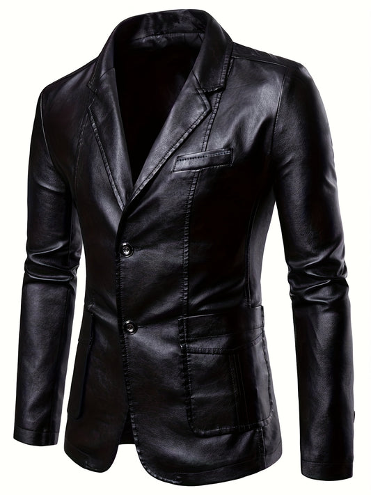 Men's PU Leather Jacket for Autumn Winter