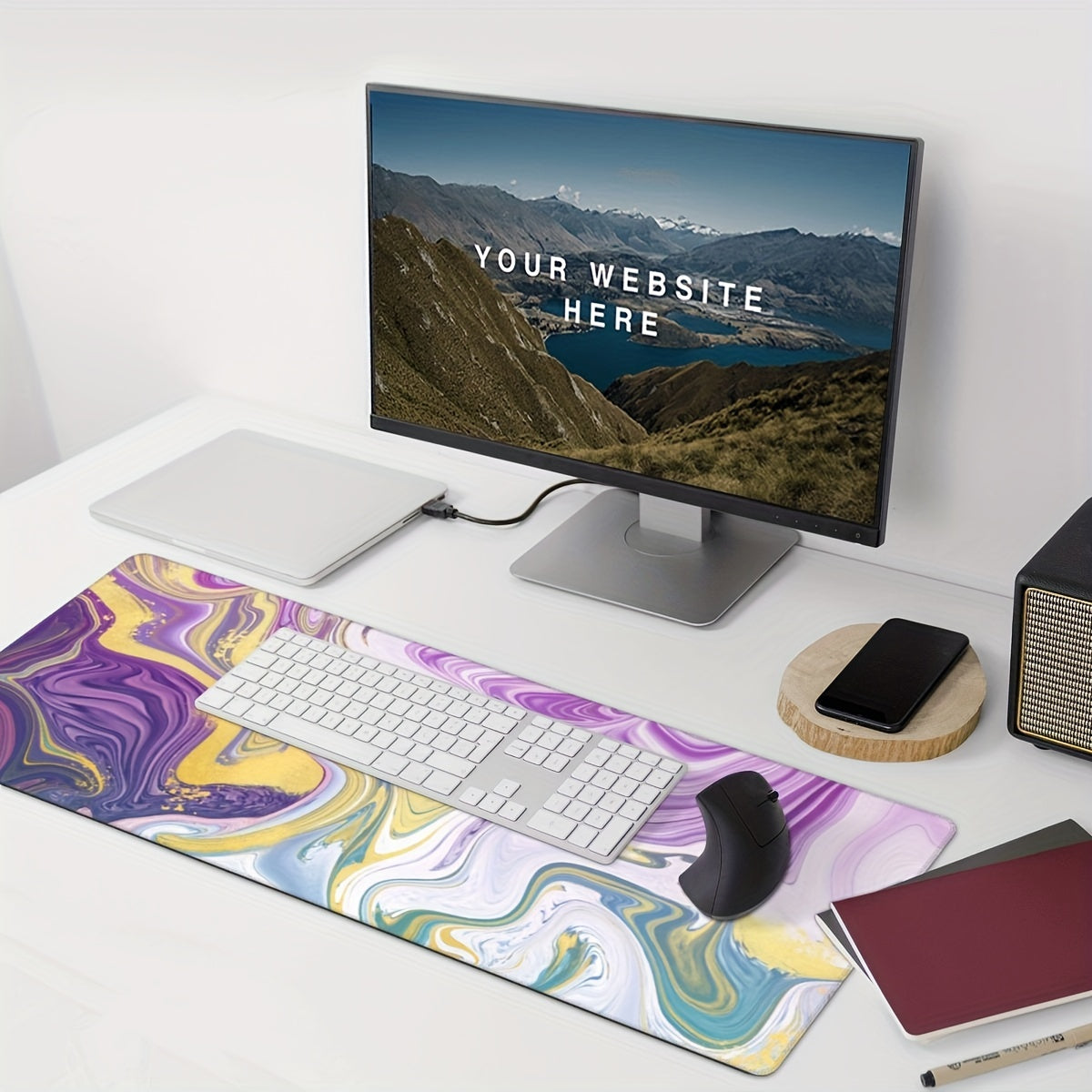 Extra Large Gaming Mouse Pad 35.4inX15.7in Non-Slip Rubber Base