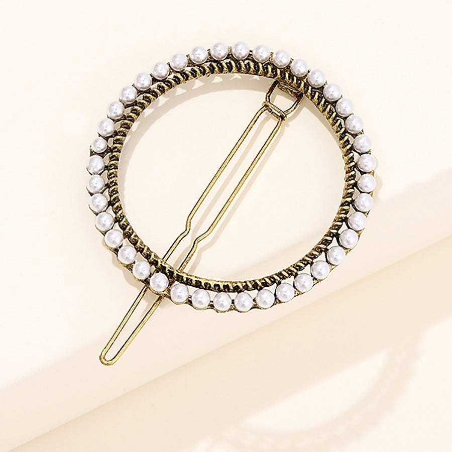 Sparkly Rhinestone Barrettes Princess Costume Pearl Pin Set