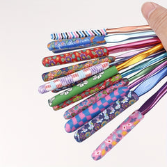 14pcs Crochet Hooks Set Aluminum Ergonomic Handle Yarn Craft Gift Women