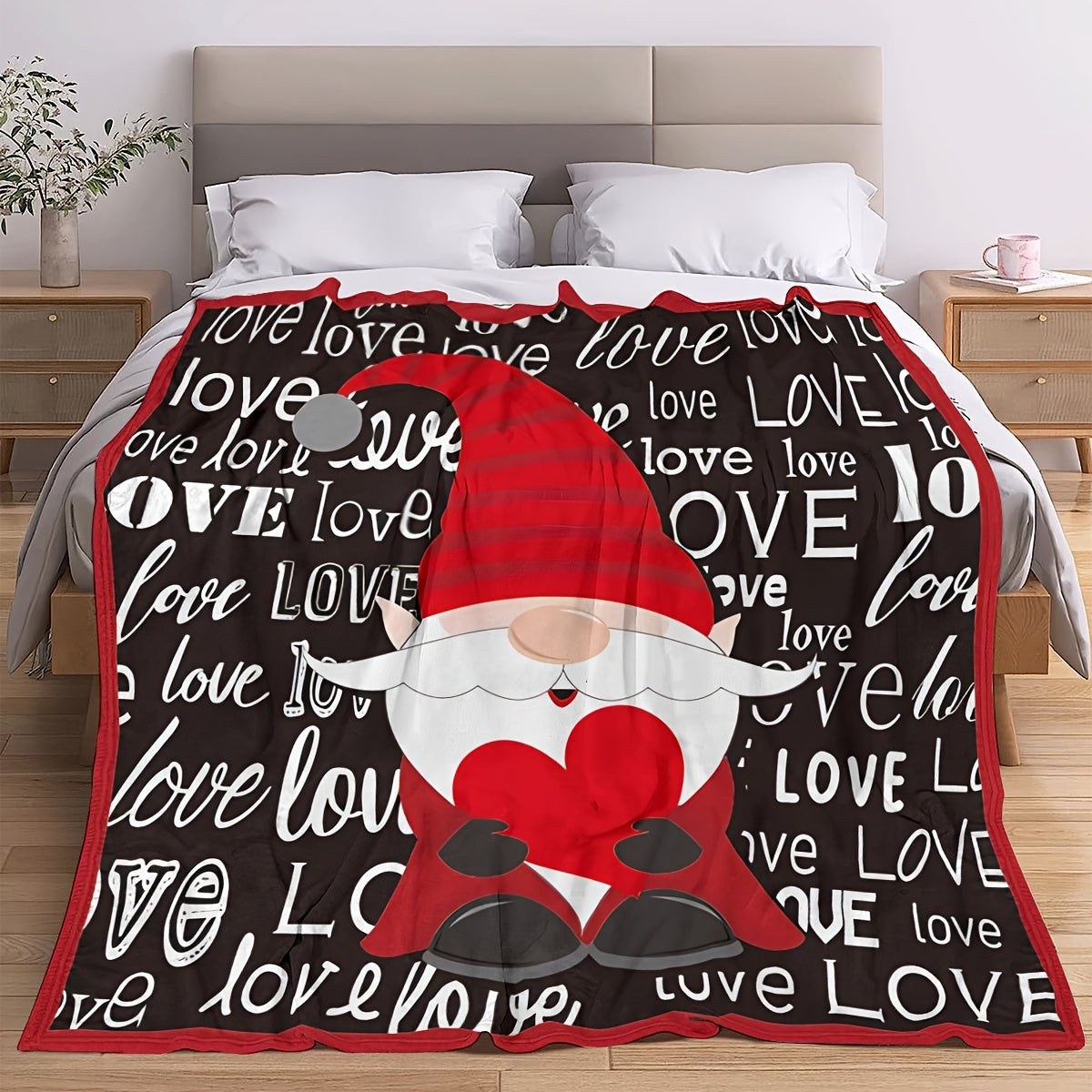 Digital Printing Soft Throw Blanket for Camping Holiday Gift