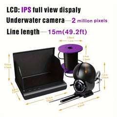 High Definition Underwater Camera with 15m Cable
