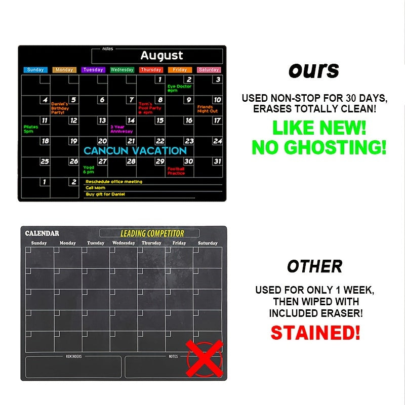 Magnetic Dry Erase Calendar For Fridge 17 x11 - Monthly Board Calendar