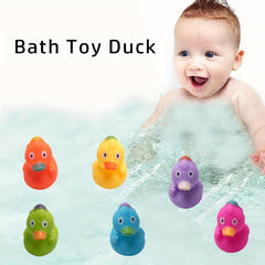 6pcs Duck Bath Toys Baby Shower Pool Float Halloween Party Favor Decor