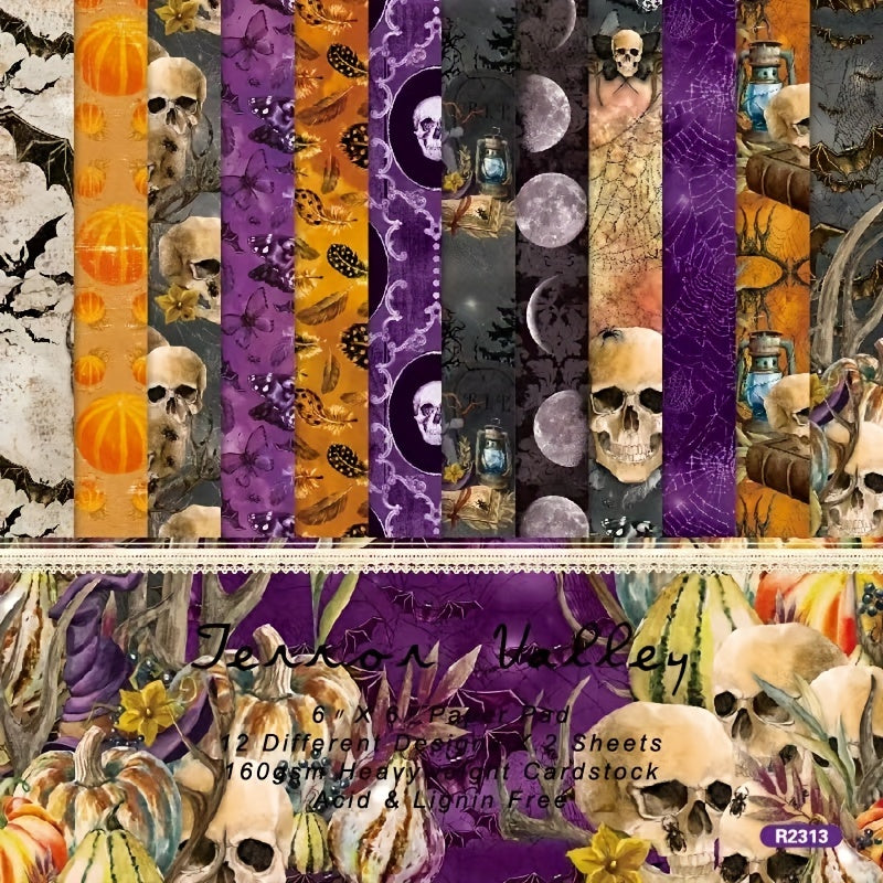 Halloween Themed Pattern Paper for DIY Projects