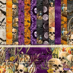 Halloween Themed Pattern Paper for DIY Projects