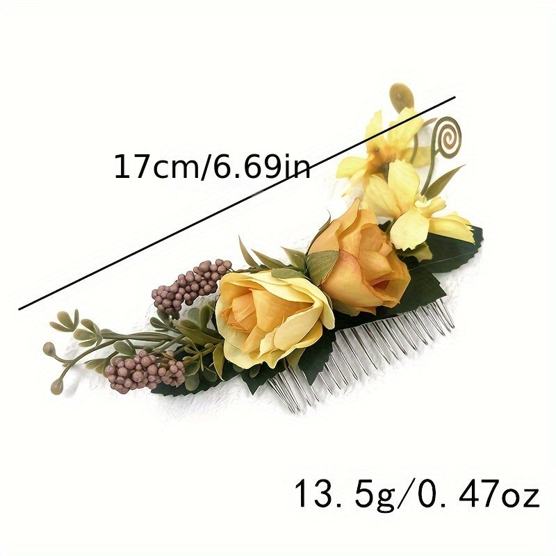 Flower Vine Hair Side Comb Wedding Hair Pin Accessories