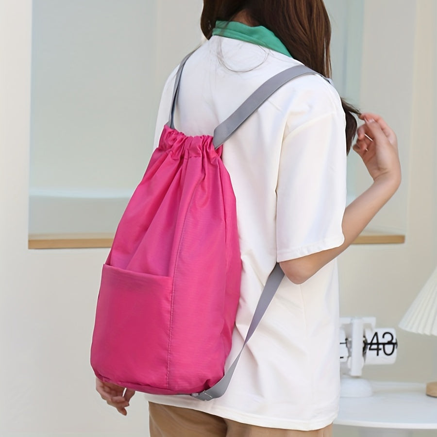 Waterproof Drawstring Backpack for Sports and Gym, Men Women