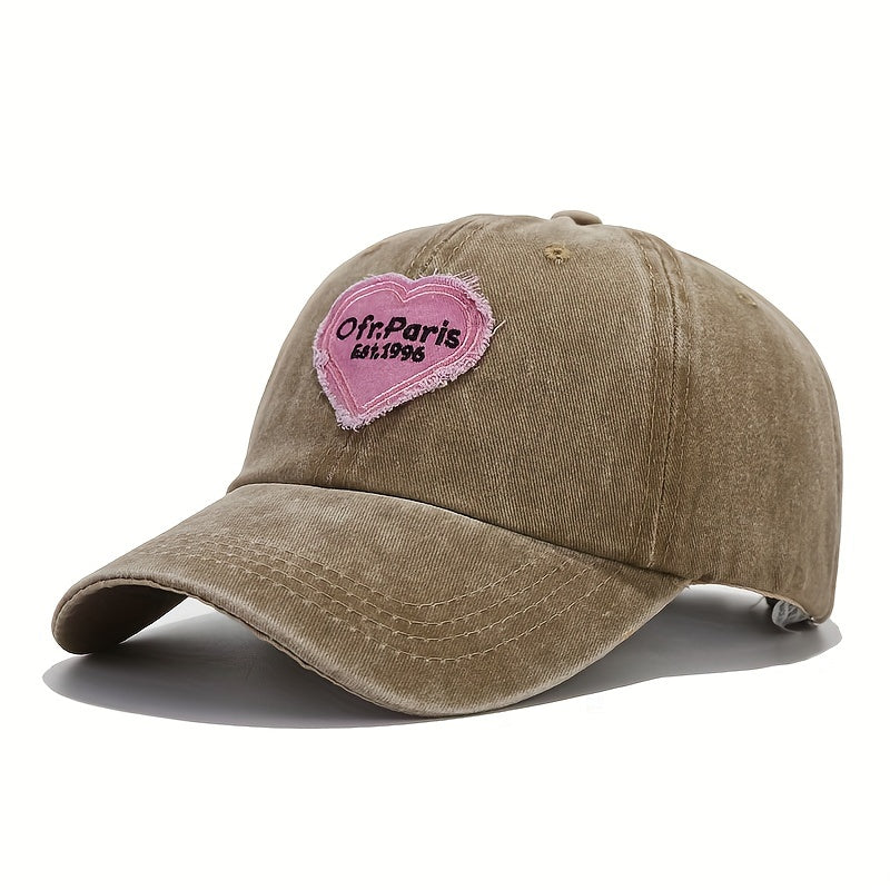 Embroidery Letter Baseball Cap Solid Hat Holiday Party