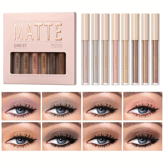 Waterproof Liquid Eyeshadow Set with Primer - Long-Lasting Eye Brightener