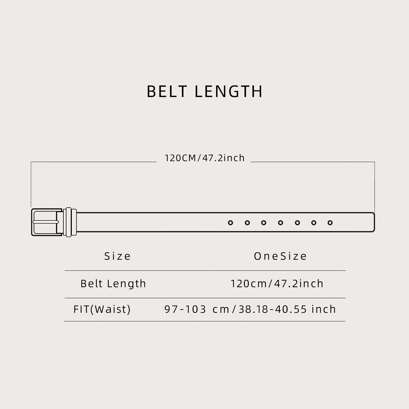 Men's Classic Casual PU Leather Belt