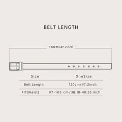 Men's Classic Casual PU Leather Belt