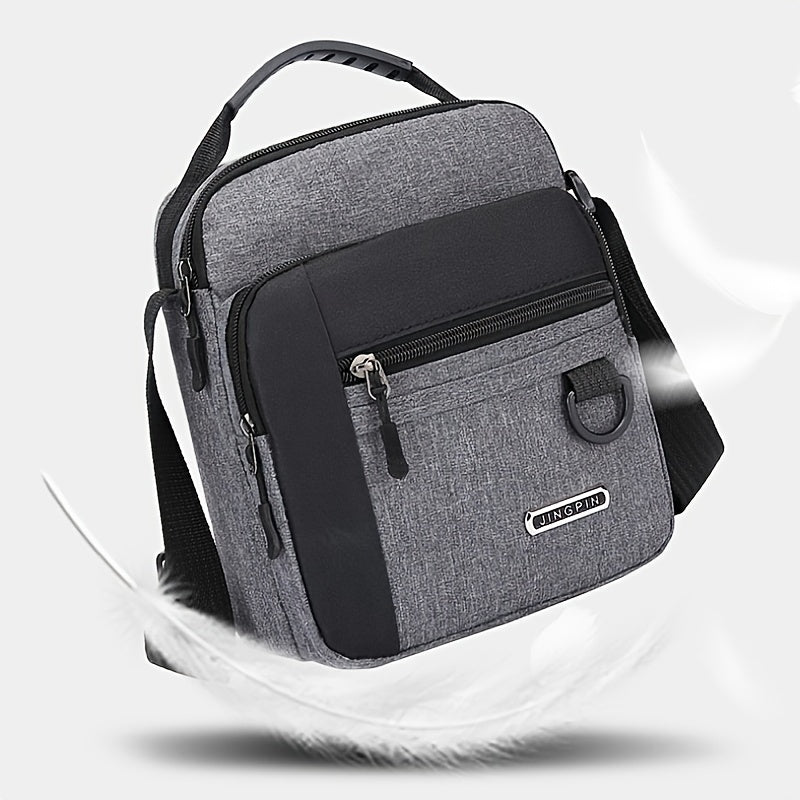 Men's Casual Shoulder Bag Water-Repellent Nylon Handbag