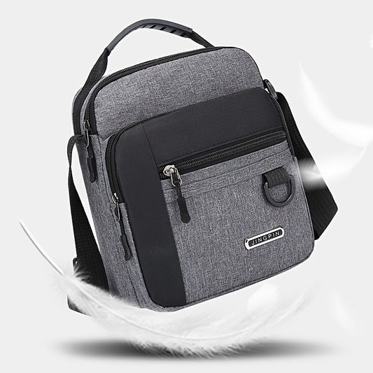 Men's Casual Shoulder Bag Water-Repellent Nylon Handbag