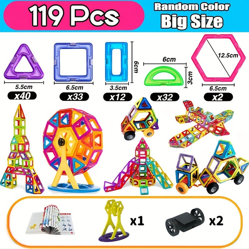 Magnetic Building Blocks DIY Magnets Construction Set Halloween Gift