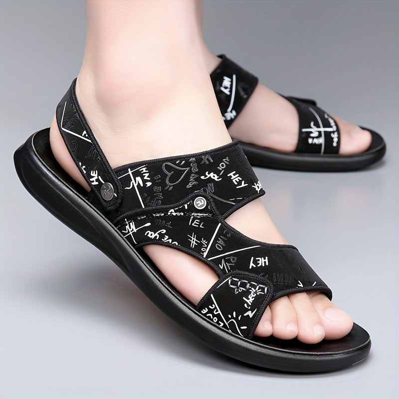 Men's Non Slip Sandals Quick Drying Comfy Slides Beach Shoes Summer