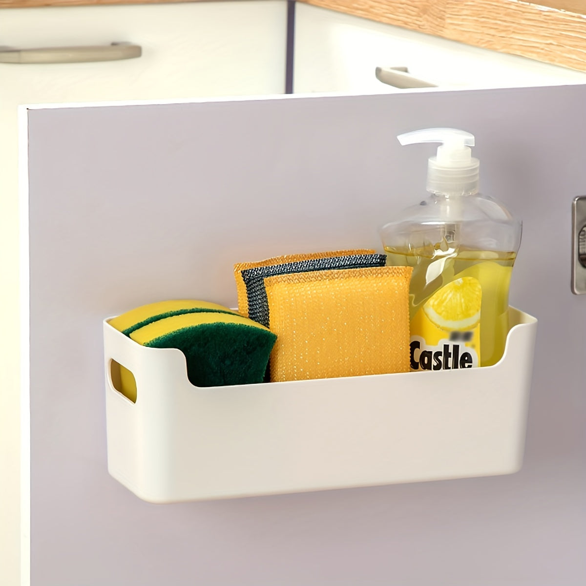 Wall Mounted Storage Box Cabinet Without Punching Organizer