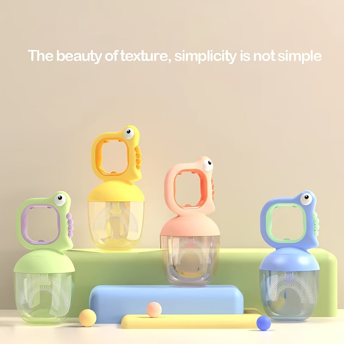 Children's U-Shaped Silicone Toothbrush Soft Bristles