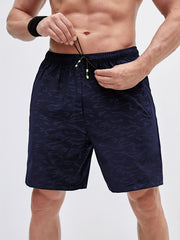 Men's Breathable Shorts With Side Zipper Pockets