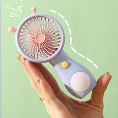 Cartoon Snail Handheld Fan USB Rechargeable Mini Pocket Fan